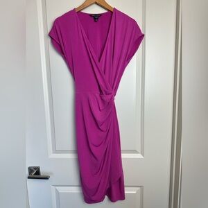 Maggie London Magenta Wrap-Style Women’s Dress